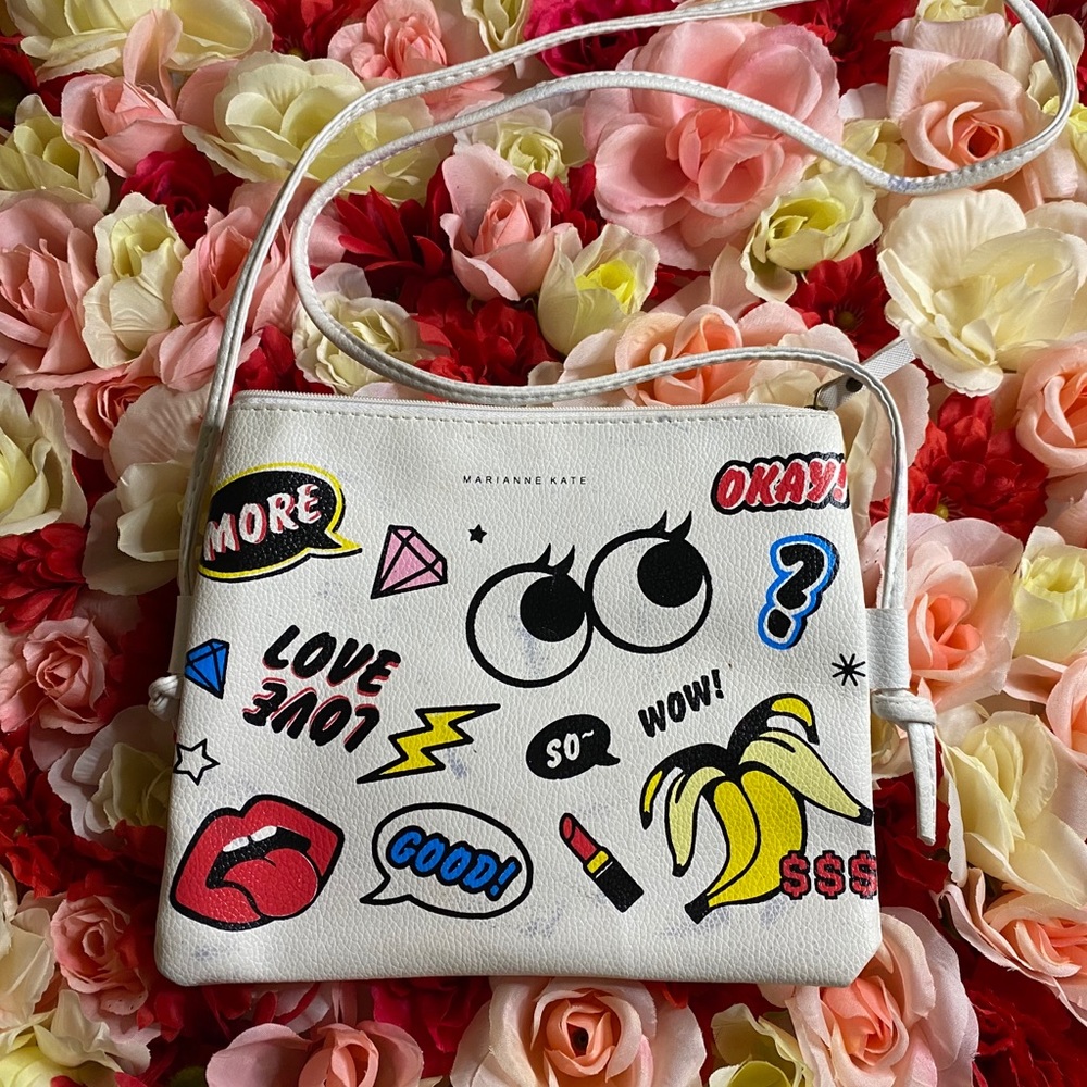 Cartoon Graffiti Crossbody Bag